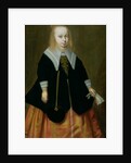 Portrait of a young girl, Friesland School, 1644 by Dutch School