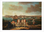 British Officers in San Felipe, Minorca by Alberto Pullicino