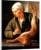 Woman with a dead hare, 1675 by Jacob Toorenvliet