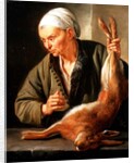 Woman with a dead hare, 1675 by Jacob Toorenvliet