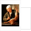 Woman with a dead hare, 1675 by Jacob Toorenvliet