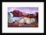 Haybales, Scotland, 1996 by Robert Hobhouse
