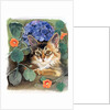 Sootsy with Hydrangea by Anne Robinson