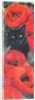 Black Cat with Poppies by Anne Robinson