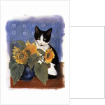 Chess and Sunflowers by Anne Robinson