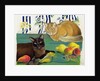 Cats with fruit by Anne Robinson