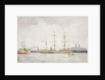 Ships in Harbour, c.1919 by Henry Scott Tuke