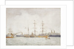 Ships in Harbour, c.1919 by Henry Scott Tuke