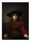 Girl in a Picture Frame, 1641 by Rembrandt Harmensz. van Rijn