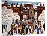 Winter Day in the City, 1975 by Radi Nedelchev