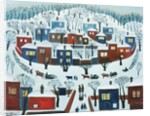 Winter Village, 1969 by Radi Nedelchev
