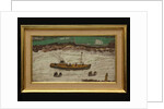 Three Boats between Lighthouse and Shore, c.1930 by Alfred Wallis