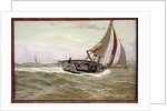 A Fishing Boat in a Stiff Breeze by John Fraser