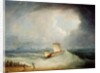 A Deal Lugger Going off to a Storm-bound Ship in the Downs, South Foreland by Thomas Buttersworth