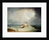 A Deal Lugger Going off to a Storm-bound Ship in the Downs, South Foreland by Thomas Buttersworth