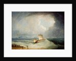 A Deal Lugger Going off to a Storm-bound Ship in the Downs, South Foreland by Thomas Buttersworth