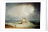 A Deal Lugger Going off to a Storm-bound Ship in the Downs, South Foreland by Thomas Buttersworth