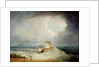 A Deal Lugger Going off to a Storm-bound Ship in the Downs, South Foreland by Thomas Buttersworth