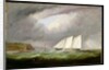 Schooner Yacht 'Esmeralda' in Alderney Roads off Cap le Hague, 1861 by Arthur Wellington Fowles