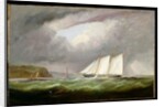 Schooner Yacht 'Esmeralda' in Alderney Roads off Cap le Hague, 1861 by Arthur Wellington Fowles