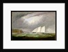 Schooner Yacht 'Esmeralda' in Alderney Roads off Cap le Hague, 1861 by Arthur Wellington Fowles