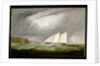 Schooner Yacht 'Esmeralda' in Alderney Roads off Cap le Hague, 1861 by Arthur Wellington Fowles
