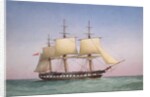 50-gun Frigate HMS Arethusa, 1876 by William Frederick Mitchell