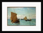 Luggers Picking up Moorings, 1886 by Allan J. Hook