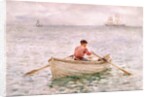 The Waterman and His Boat, 1921 by Henry Scott Tuke
