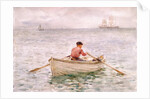 The Waterman and His Boat, 1921 by Henry Scott Tuke
