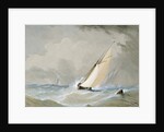Miranda Working in from the Weilingen Light Ship in a Heavy Wind - Ostend 1880 by Barlow Moore