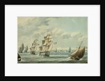 British Ships Blocking Cadiz in 1797, 1797 by Thomas Buttersworth