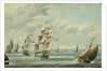 British Ships Blocking Cadiz in 1797, 1797 by Thomas Buttersworth