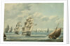 British Ships Blocking Cadiz in 1797, 1797 by Thomas Buttersworth