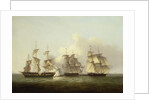 HMS Gore in Action With the French Brigs 'Palinure' and 'Pilade' by Thomas Luny