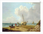 Fisherfolk Unloading their Catch in Freshwater Bay, Isle of Wight by George Morland