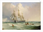 Frigate under Sail by Edward H. Niemann