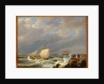 Vessels on a Lee Shore in a Gale of Wind, 1844 by Johannes Hermanus Koekkoek
