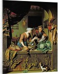A Woman and a Fish Peddler, 1713 by Willem van Mieris