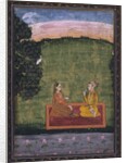 Couple in a landscape by Indian School