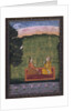 Couple in a landscape by Indian School