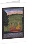 Couple in a landscape by Indian School