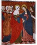 Visitation, panel from the Church San Andres of Tortura, late 15th century-early 16th century by School Spanish