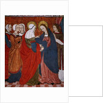 Visitation, panel from the Church San Andres of Tortura, late 15th century-early 16th century by School Spanish