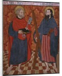St. Peter and St. Andrew, panel from the Church San Andres of Tortura, late 15th century-early 16th century by School Spanish