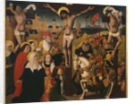 Passion Triptych, Crucifixion, central panel by Master of St. Godelieve Legend (attr. to)