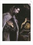 St. Francis meditating, c.1586-92 by El Greco