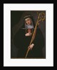 St. Gertrude the Great carrying the sacred heart of Jesus by Spanish School