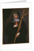 St. Gertrude the Great carrying the sacred heart of Jesus by Spanish School