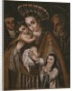 Ex voto, Holy Family with St. Anne and the nun of the Abbey, Ana de Ibaizabal by Spanish School